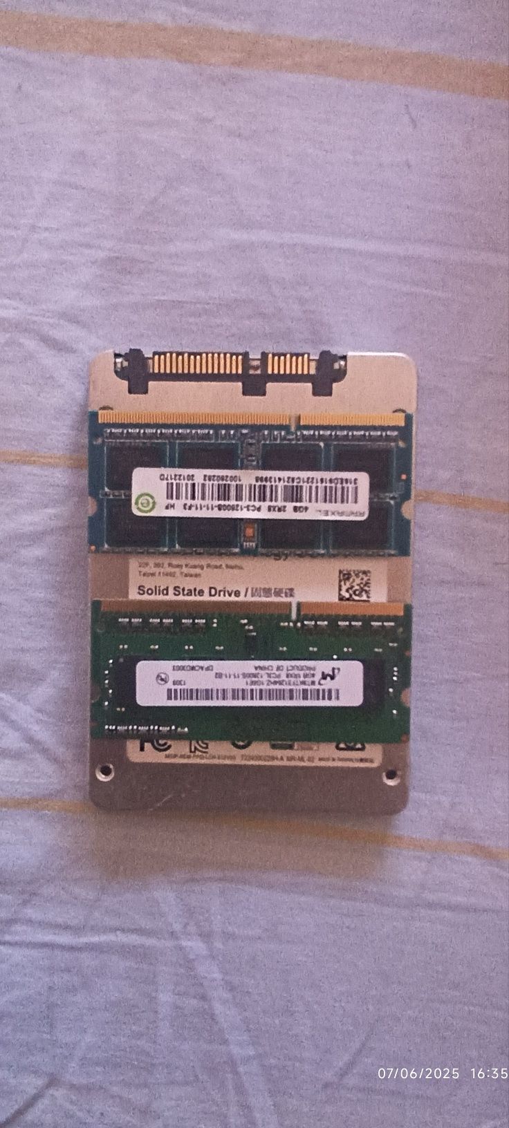HD SSD 128gb + 02 memória DDR3 4gb