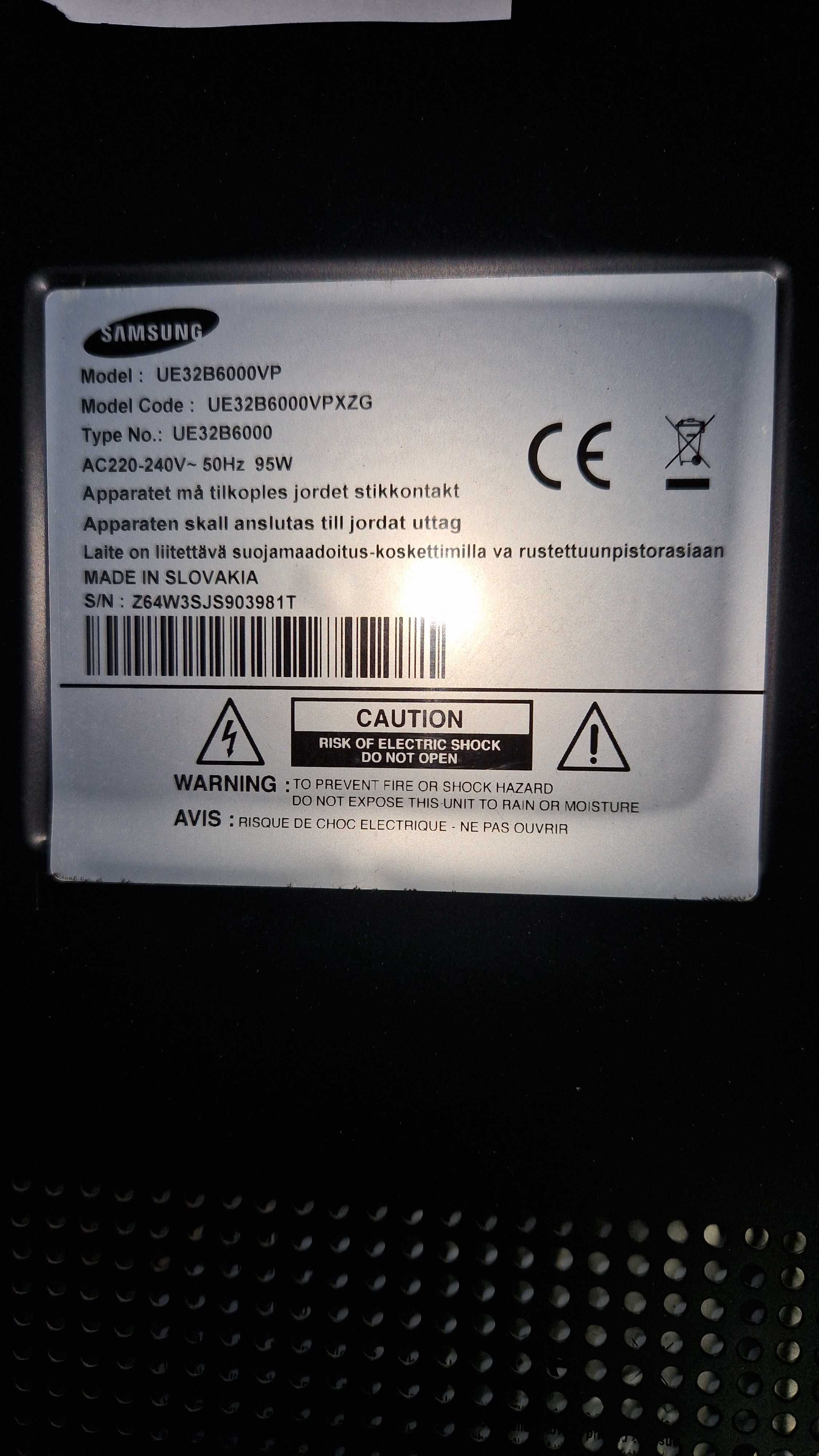 samsung UE32B6000VP - częśći