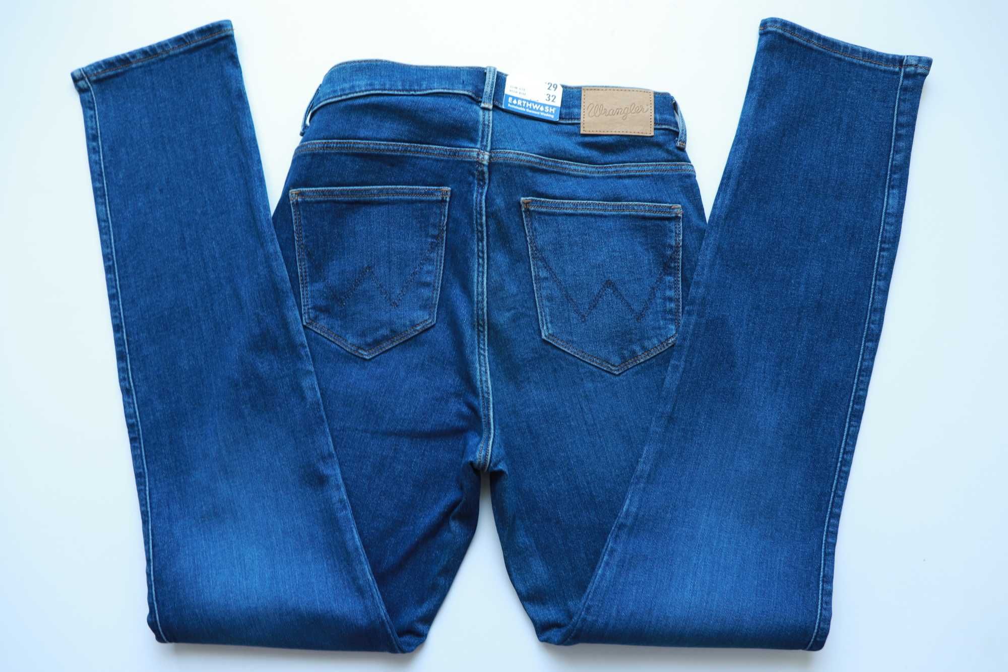 WRANGLER HIGH RISE SLIM 610 W29 L32 damskie spodnie jeansy nowe