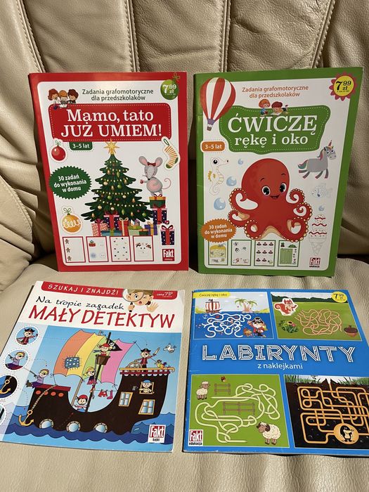 Zestaw książeczek dla przedszkolaka ćwiczę rękę i oko grafomotoryczne