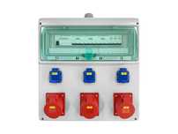 Rozdzielnica elektryczna kompletna, gniazda 3x16A 230V | 3x32A 5P 400V