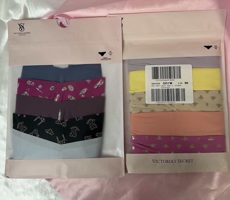 Набір трусиків Victoria’s Secret стірнги cheeky xs, s, m