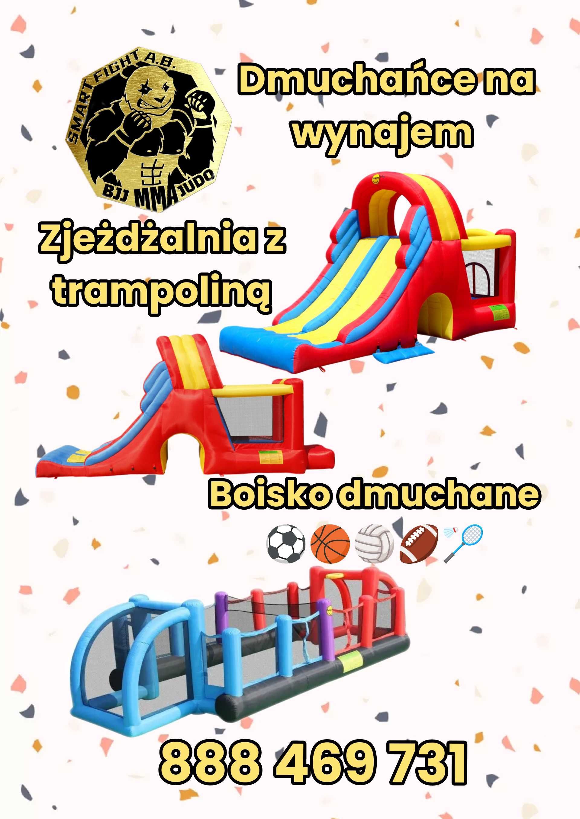 Wynajem dmuchańców zjeżdżalnia, boisko dmuchane