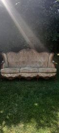 Antyk, cudna,pałacowa 3 osobowa sofa kanapa  ludwikowska