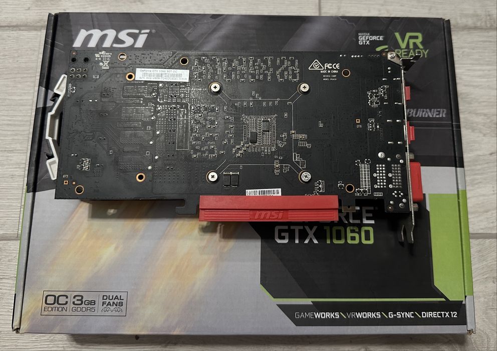 Nvidia Geforce GTX 1060 3Gb OC