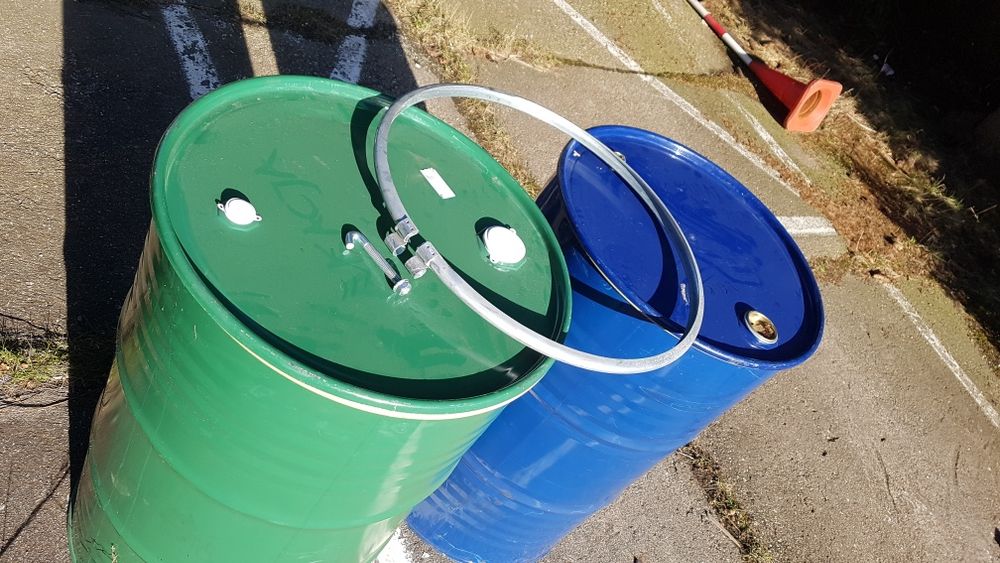 Beczka metalowa po spożywce