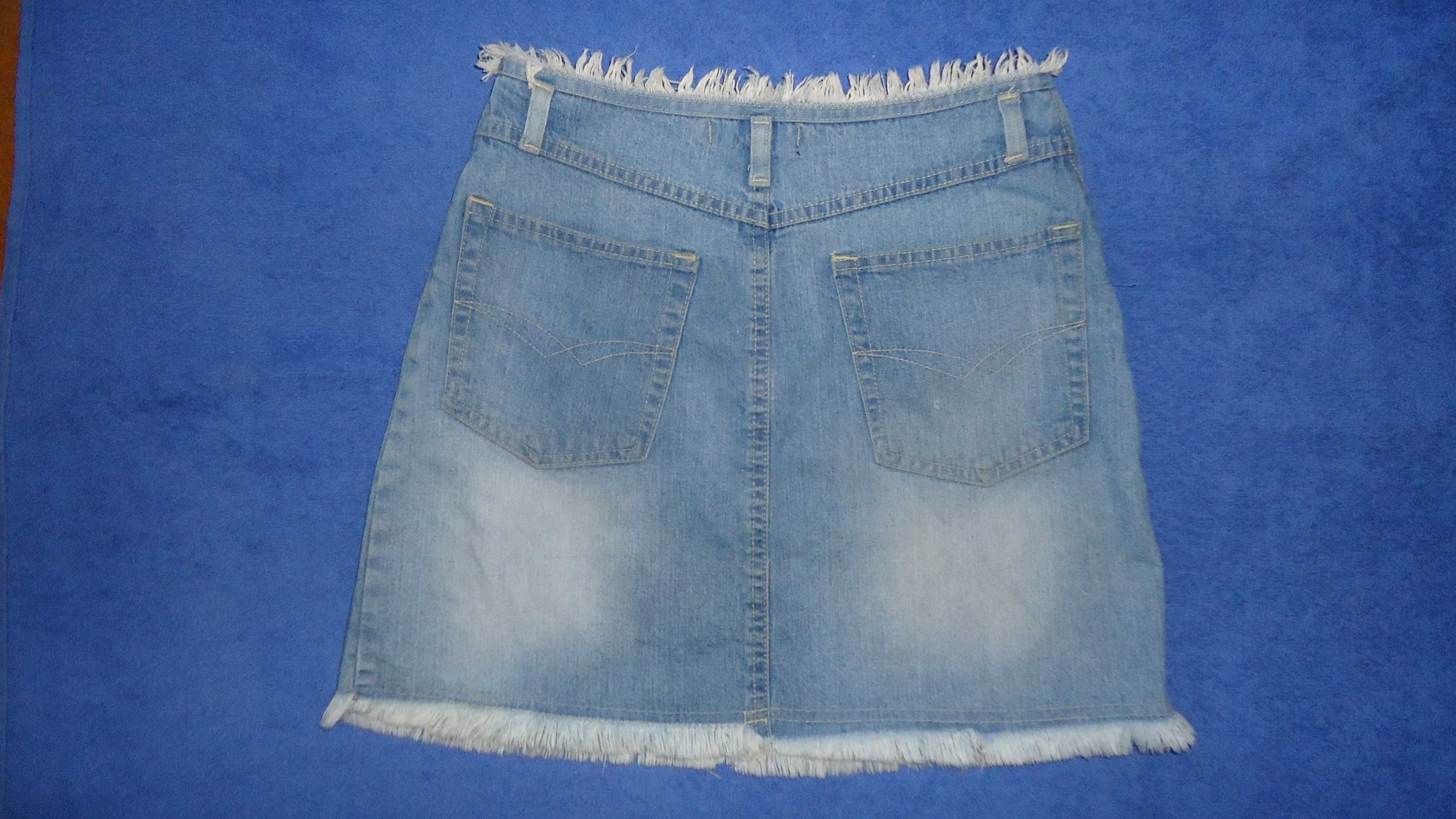 Spódniczka dżinsowa dziewczęca NL JEANS rozmiar 146/158  pas 70 cm
