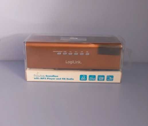Coluna LogiLink MP3 - Dourada