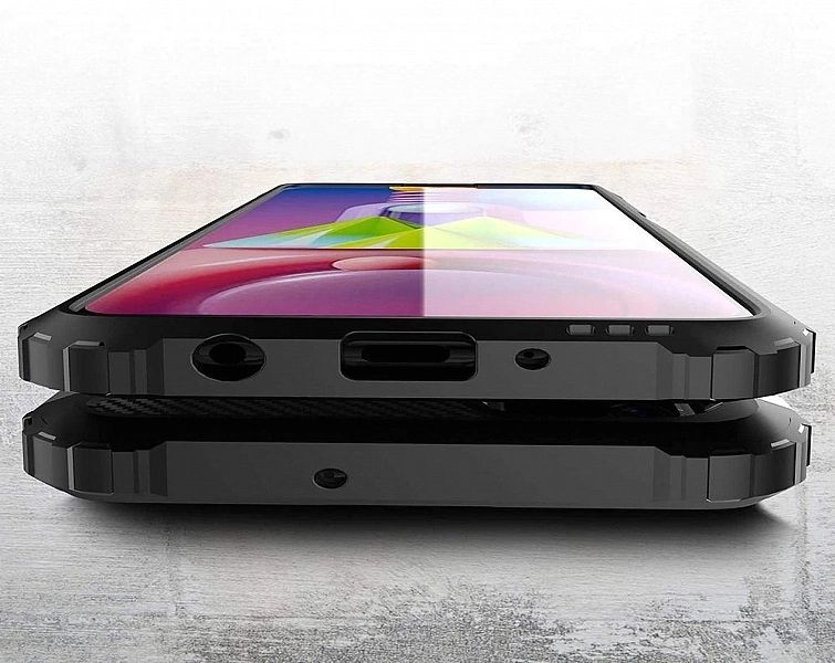 Hybrid Armor pancerne hybrydowe etui pokrowiec Samsung Galaxy M51 nieb