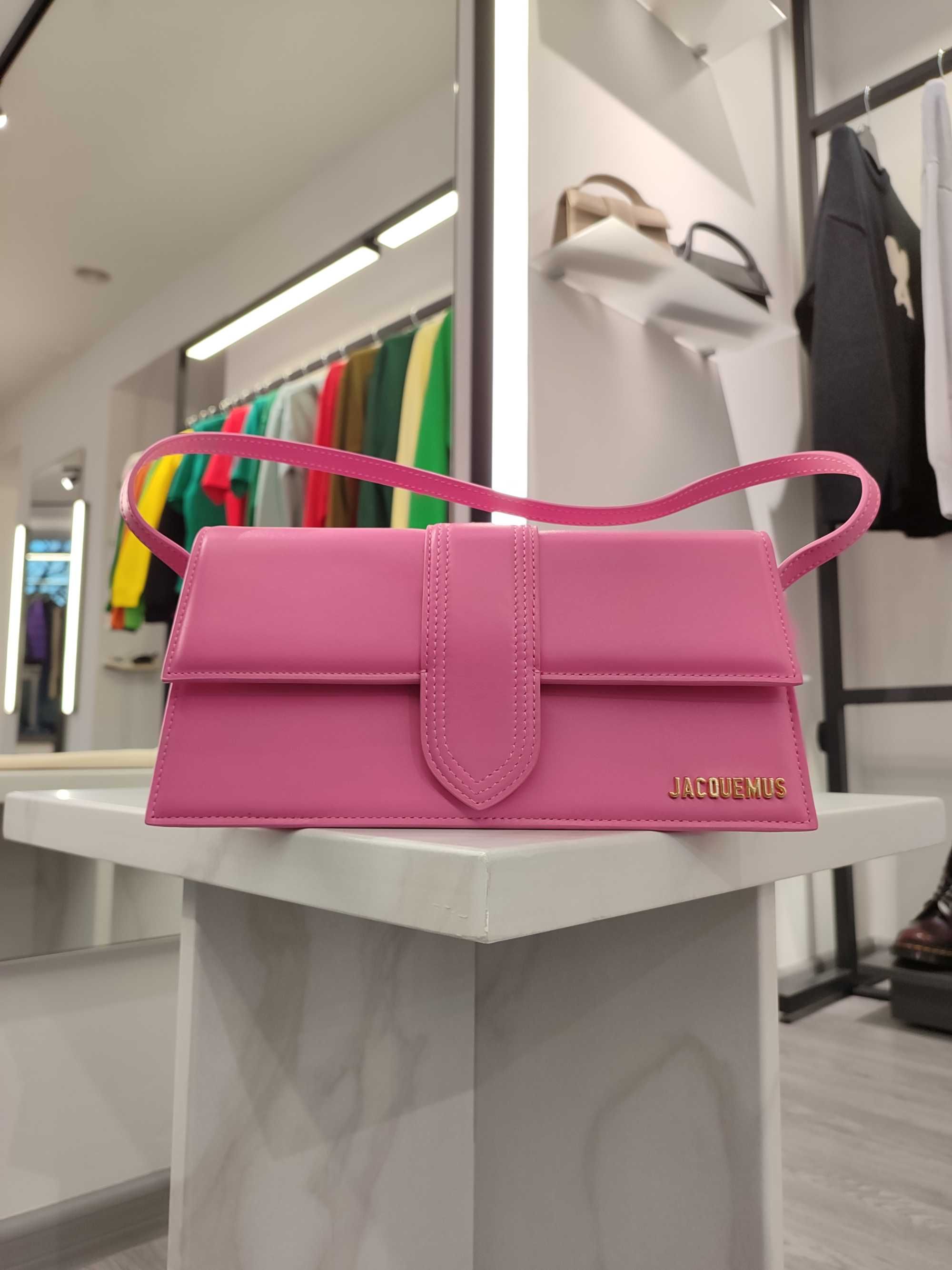 Сумка Jacquemus Le Bambino long flap bag Pink