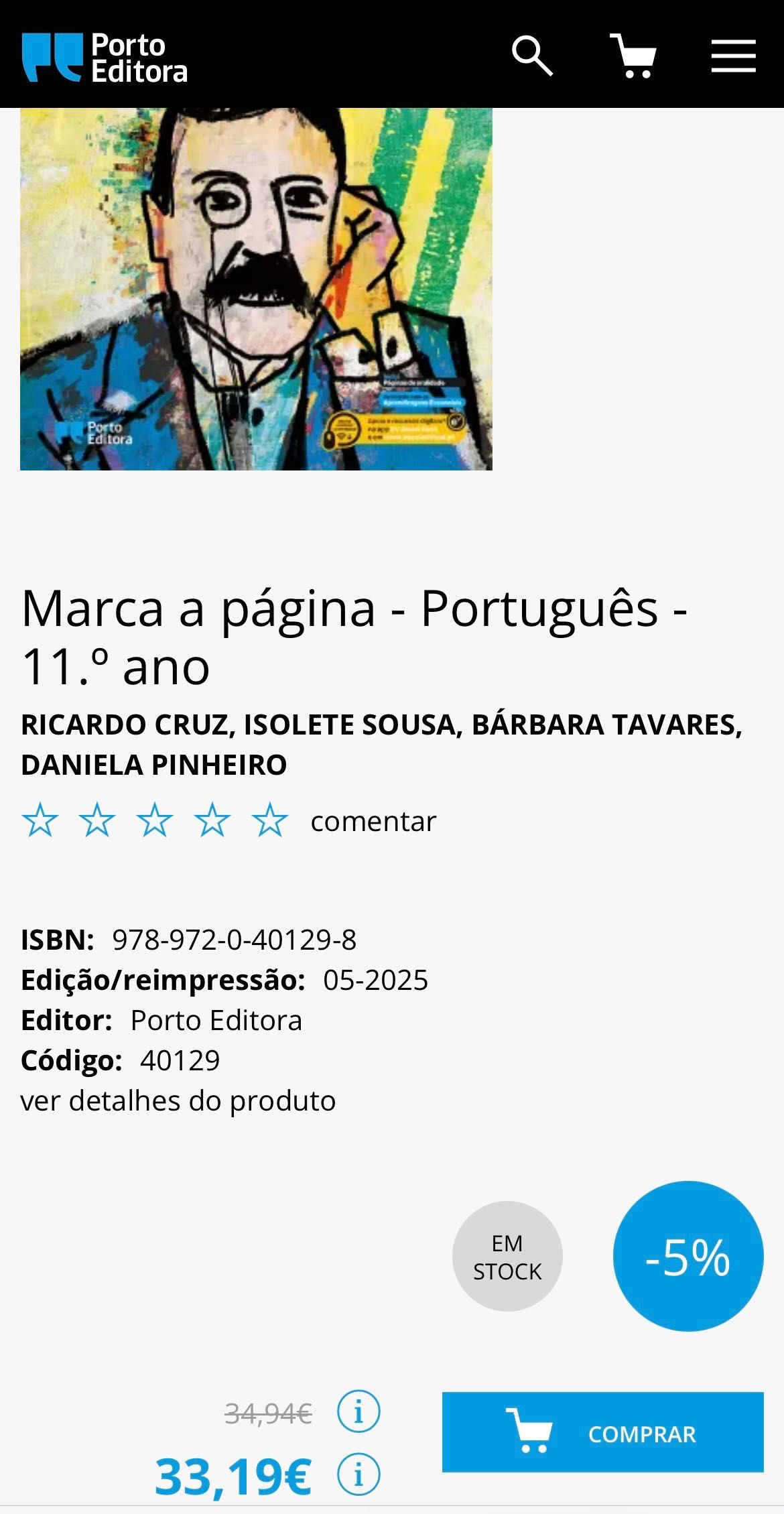 Marca a Página Português 11o ano Porto Editora