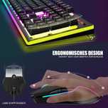 klawiatura plus mysz bezprzewodowe redthunder k10 układ azerty gaming