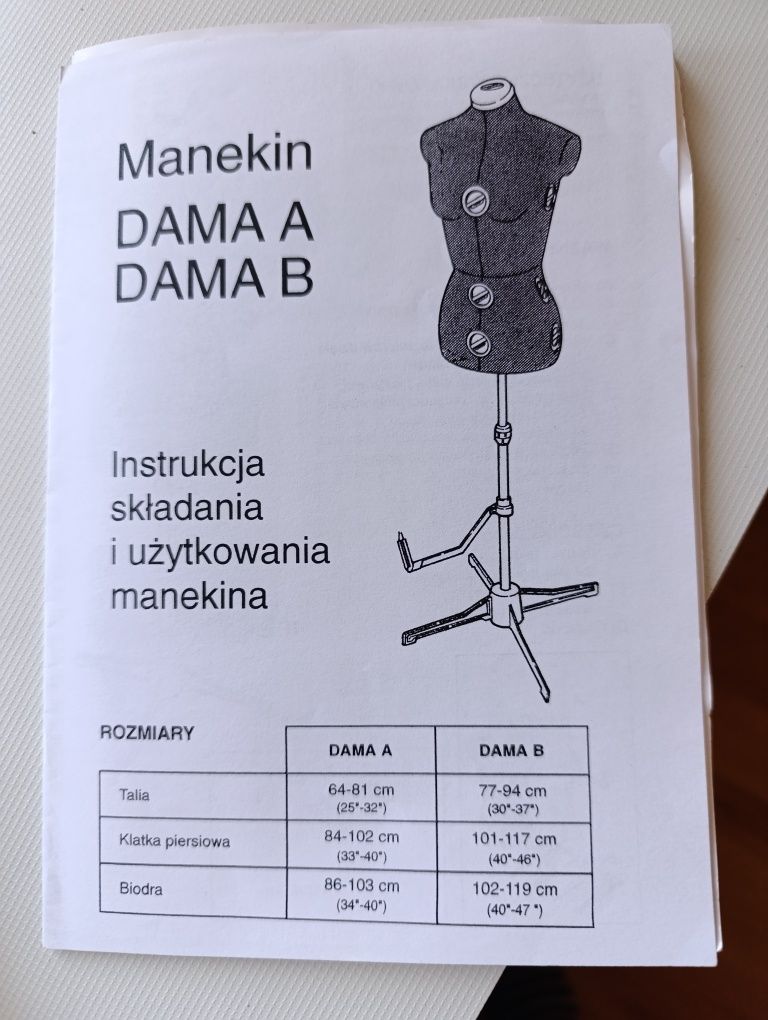 Manekiny krawieckie regulowane diana, dama, 2 rozmiary