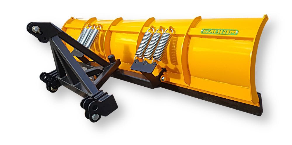 Pług śnieżny do wózka widłowego, ładowarki, ciągnika, TUZ, Euroramka