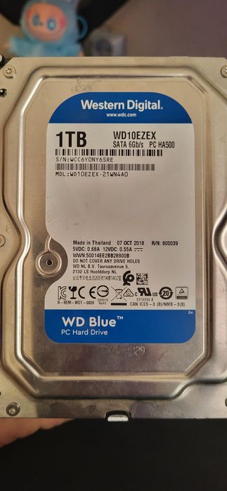 Dysk twardy WD Blue 1TB SATA 3.5"

(WD10EZEX) - 100% sprawny