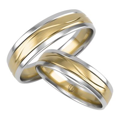 Obrączki białe złoto 585 14K z cyrkonią lub diamentem