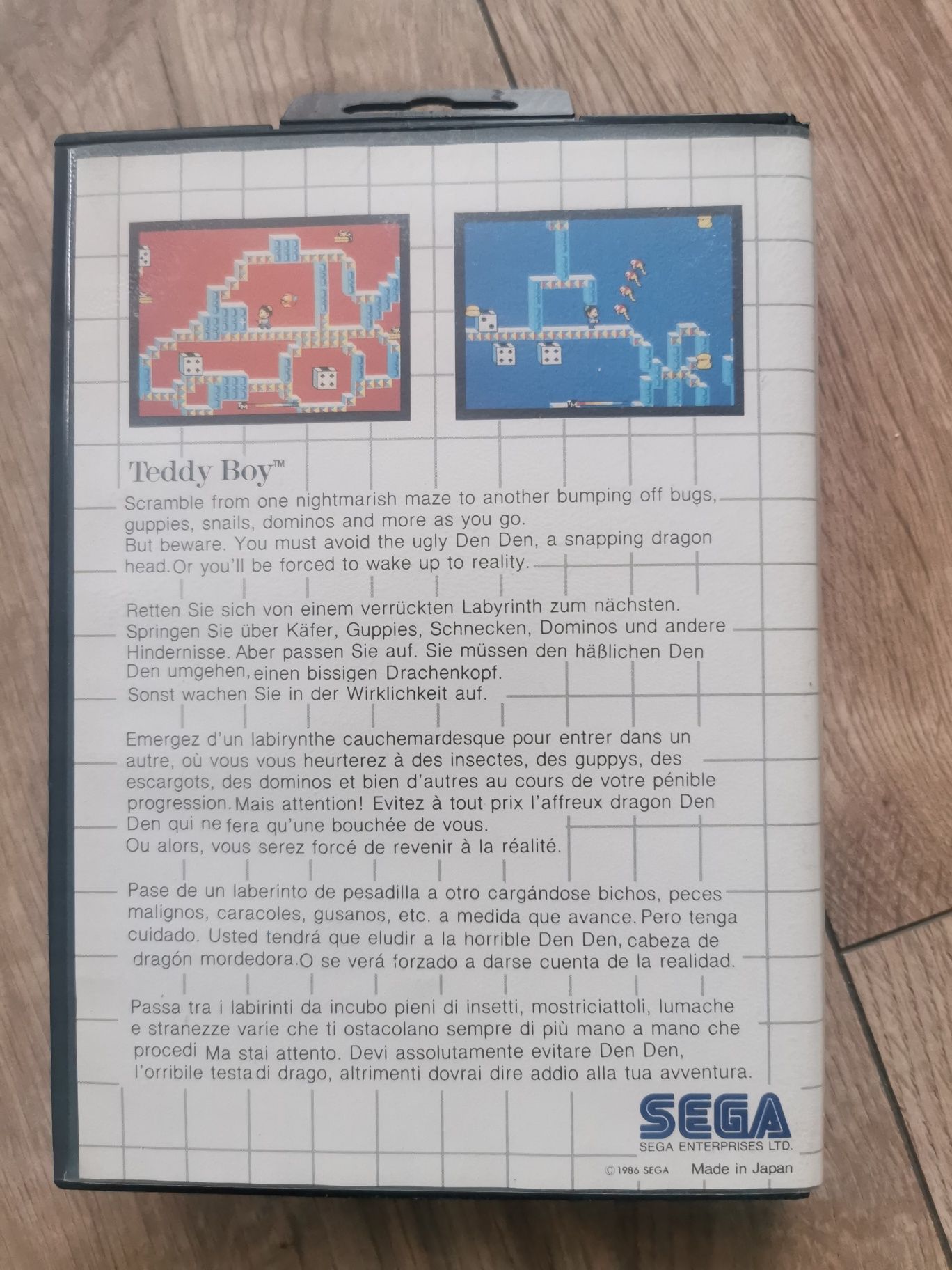 Gra dyskietka kartridż Teddy boy sega master system