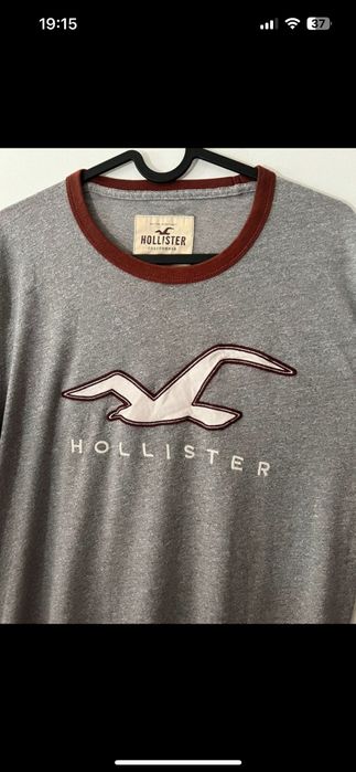 Hollister | T-shirt, tamanho M, cinza