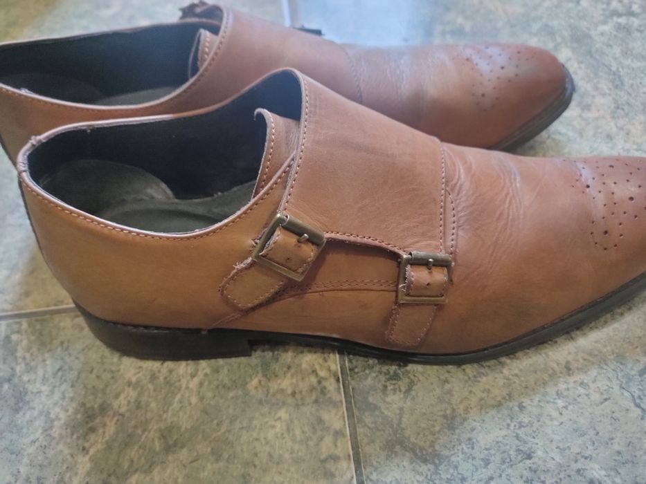 Туфли кожаные дабл монки 46 размер