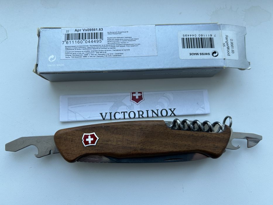 Продам ніж victorinox ranger wood 55