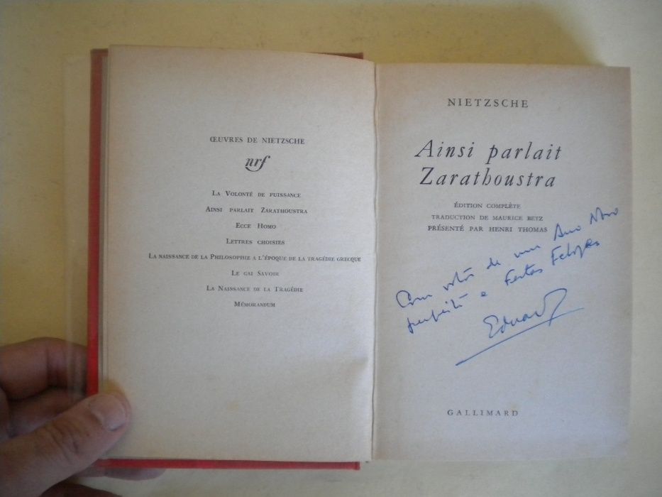 Ainsi Parlait Zarathoustra de Nietzsche