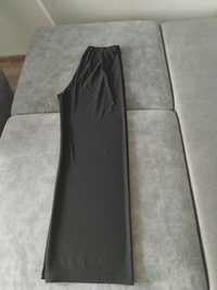 Szerokie spodnie czarne materiałowe + gratis