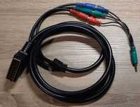 Kabel Euro  na chinch + adapter na mini jack TV Samsung