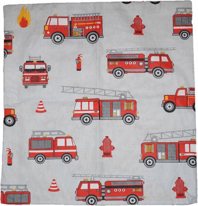 Poduszka z Poszewką 40x40 Straż Pożarna Wozy Auta