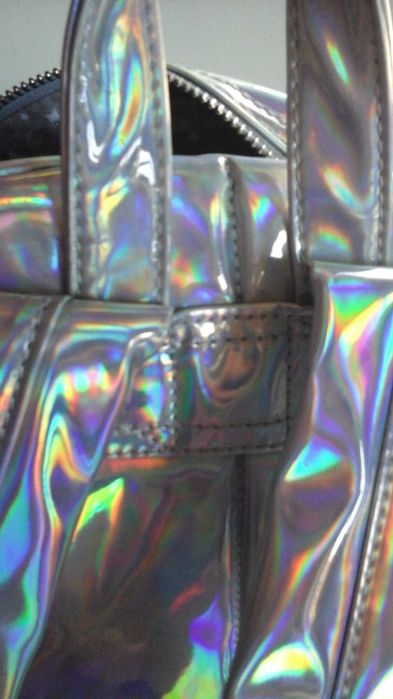 Plecak zara hologramowy unikat jak nowy