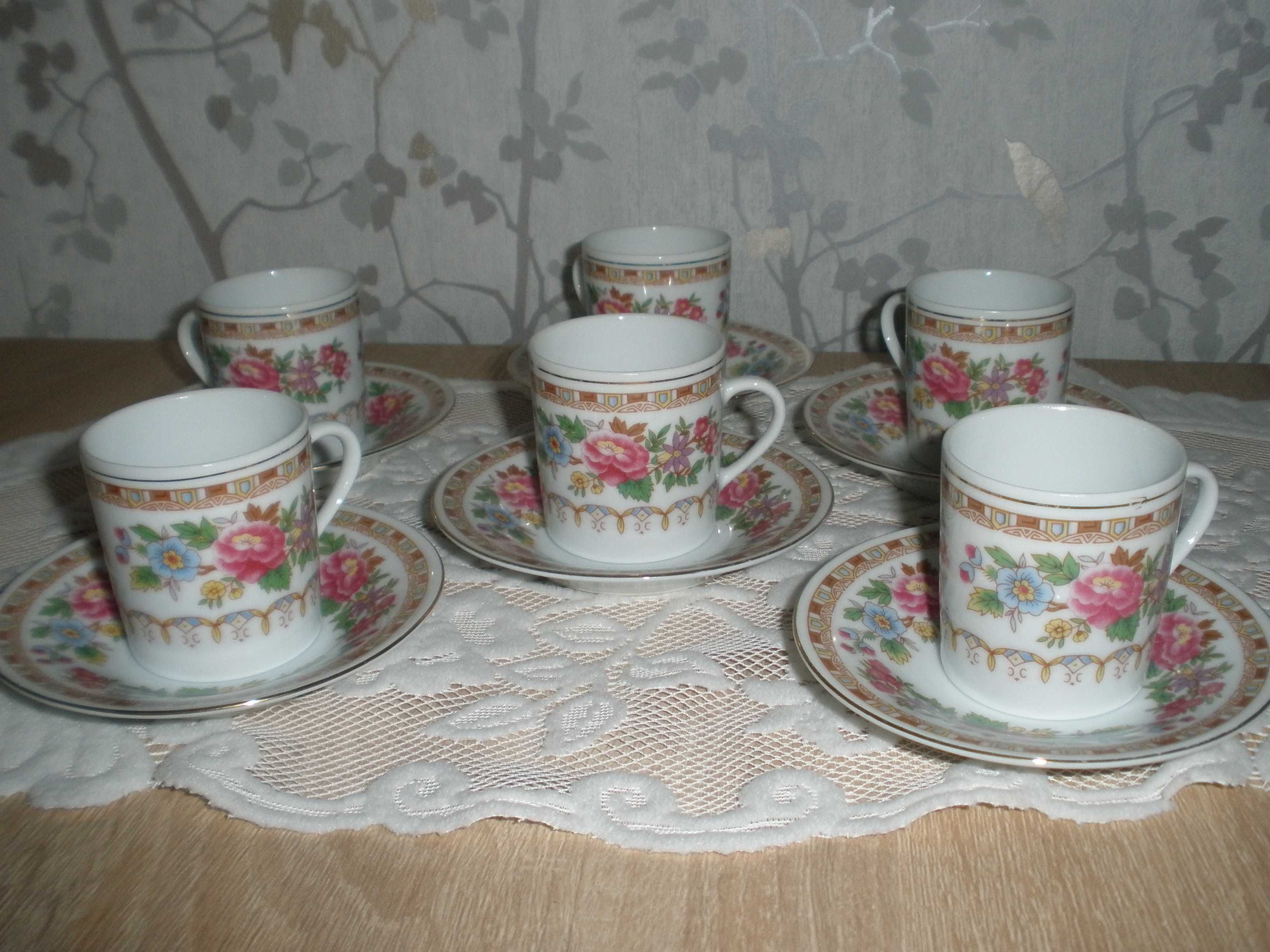 serwis do herbaty, chińska porcelana , lata 80-te