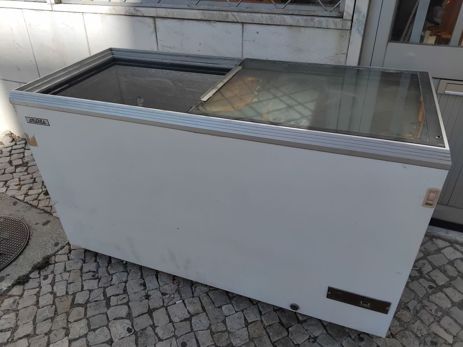 Congelador de 2 portas vidro
