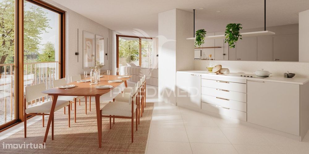 Apartamento T1 com varanda e parqueamento coberto