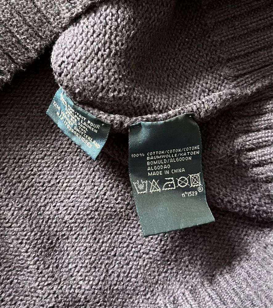 Вінтажний вязаний оверсайз светр Polo Ralph Lauren