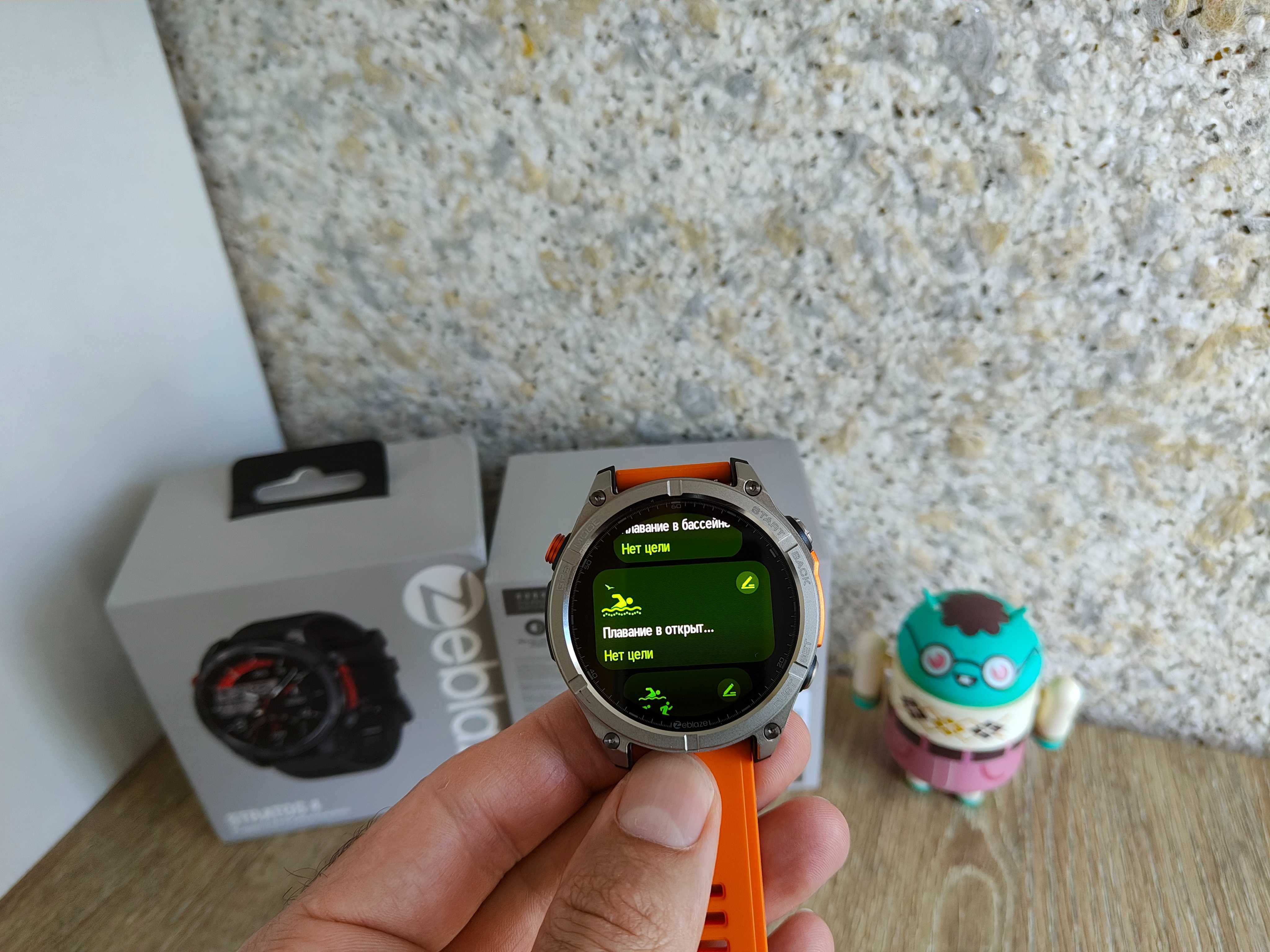 Zeblaze Stratos 4, 1.43" Amoled, GPS, 500 мАг, 5 ATM, смарт-годинник