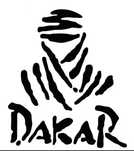 DAKAR - 40cm x 34cm- DUŻA naklejka na ścianę auto samochód kamper