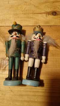 Ozdoby świąteczne drewniane dwa dziadki do orzechów