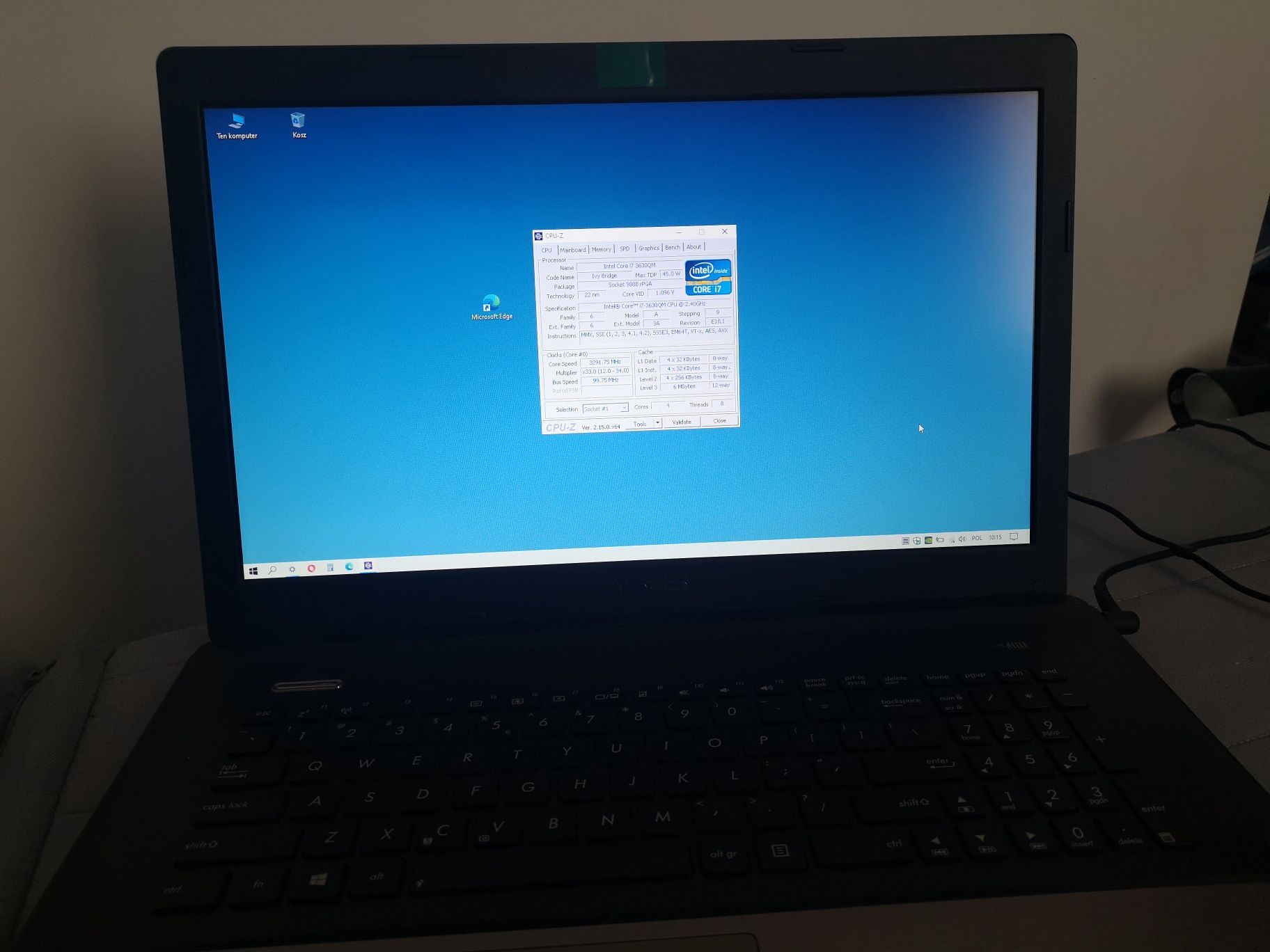 Laptop Asus - 17 cali, i7, 16Gb RAM, 640GB, DVD, zasilacz - sprzedam
