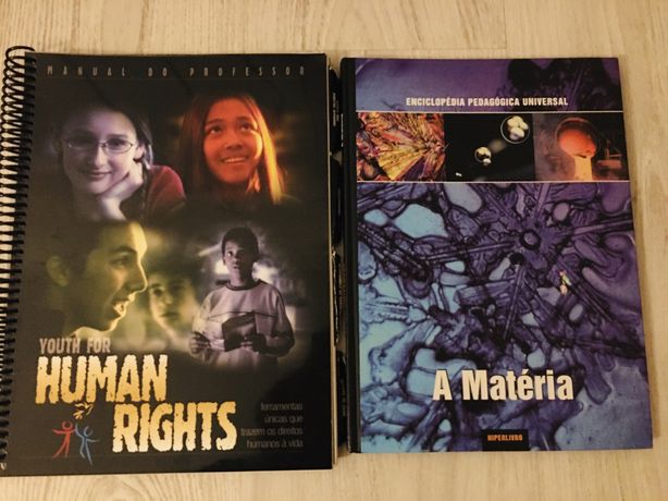 Livros de Direitos Humanos a 1,5€ imperdiveis ( manuais escolares)