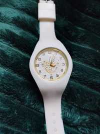 Biały zegarek Kurren silikonowy złote serce stan bdb
