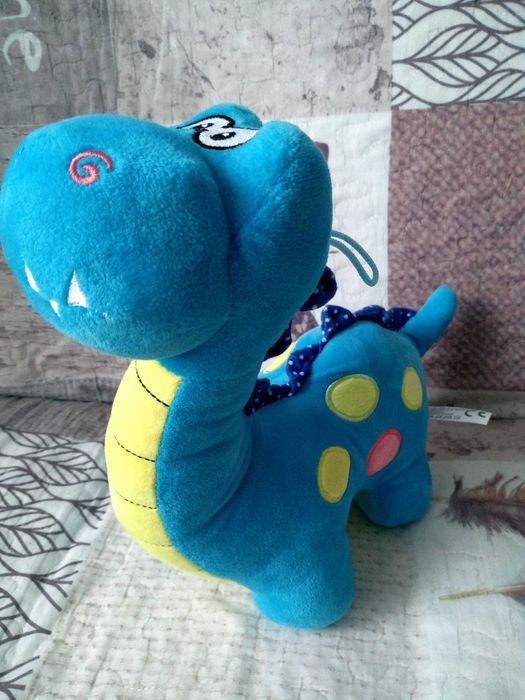Maskotka pluszowa niebieski Dinozaur