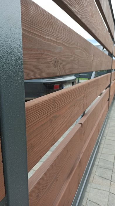 Płot rustykalny drewniany ogrodzenie shou sugi ban Yakisugi hand made