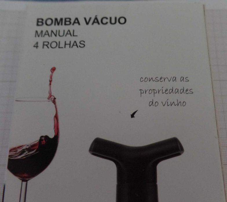 Bomba de Vácuo Manual para Vinho (BOX)