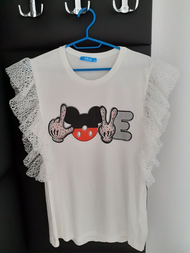 Biała/ecru bluzka Disney minnie