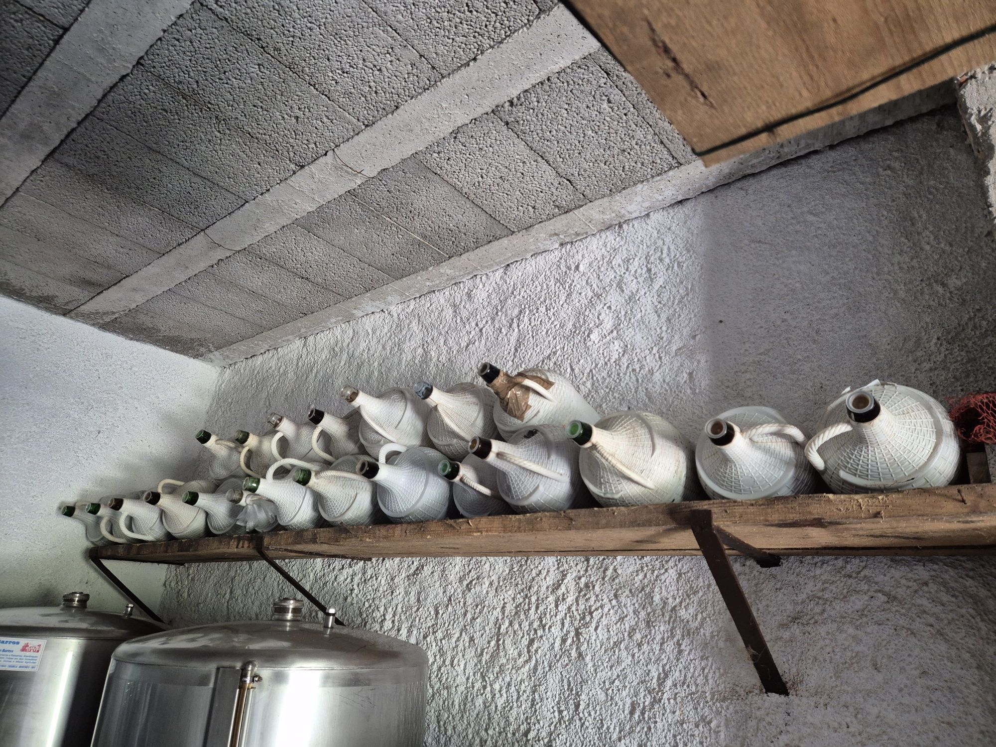 Garrafões vidro para vinho