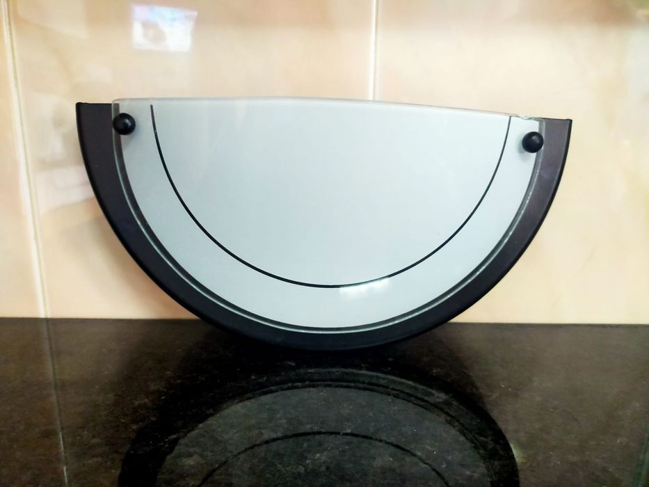 Plafond de tecto e aplique de parede preto e branco novos
