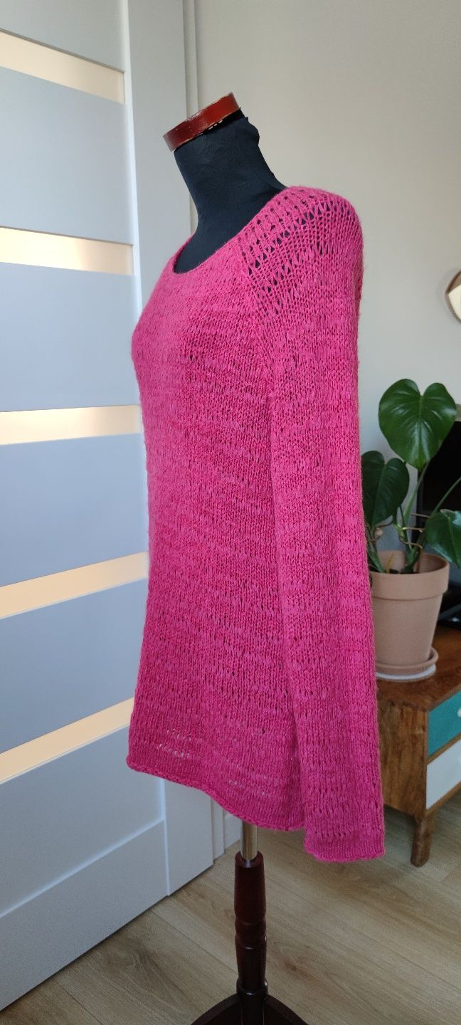 Sweter sweterek róż różowy Donna L/40/12 pink jumper