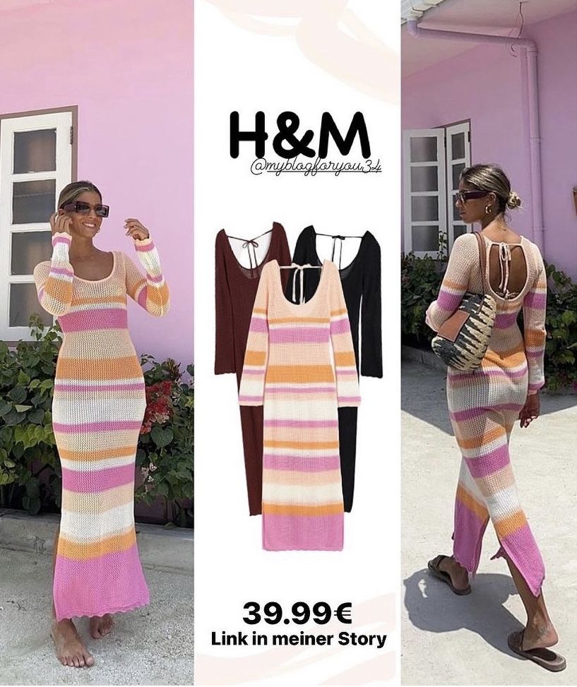 Неймовірна трендова в’язана сукня H&M