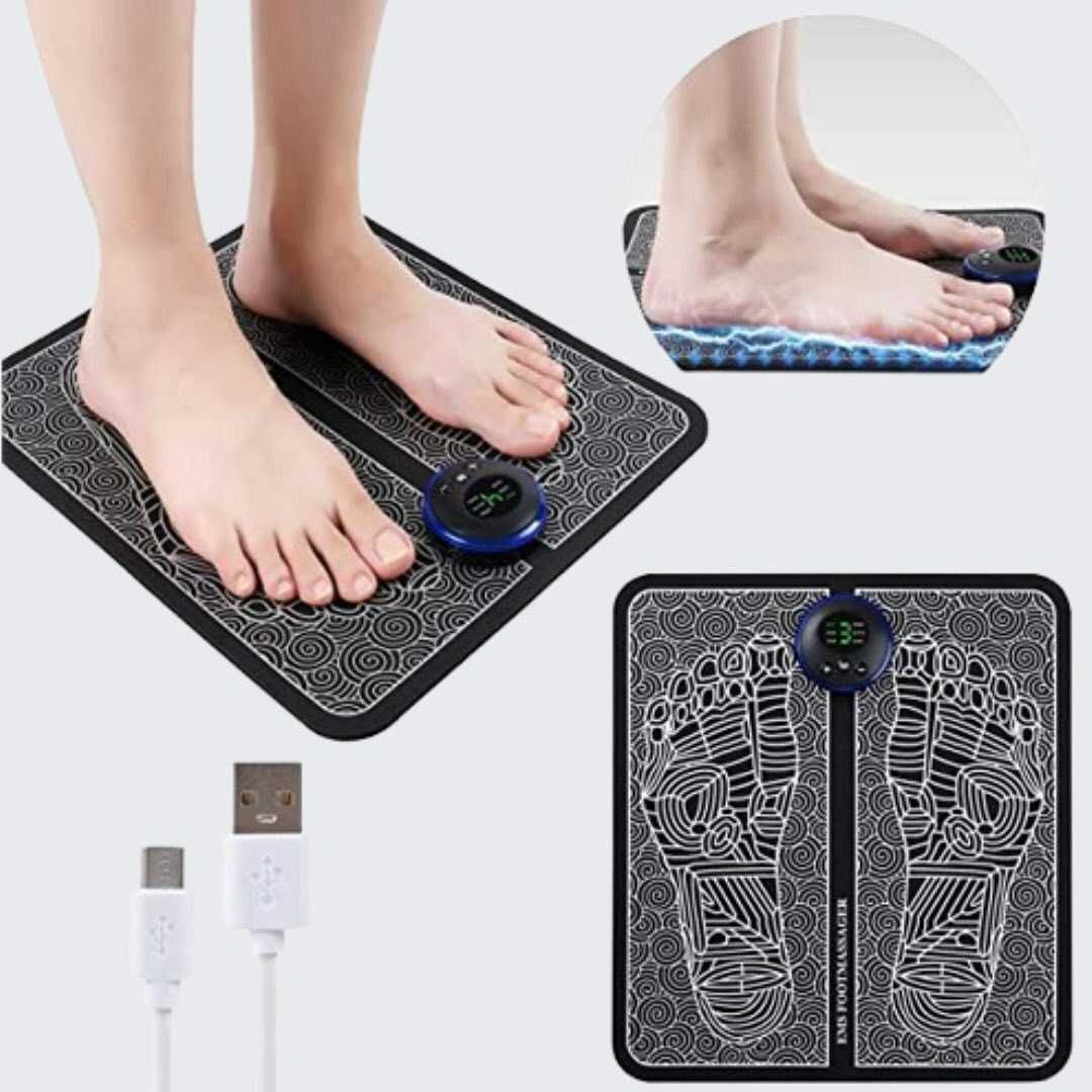 Масажний килимок для ніг акупунктурний масажер з USB-зарядкою