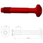 Śruba banjo HBP13 Alu M5x0.8 do Magura ARED