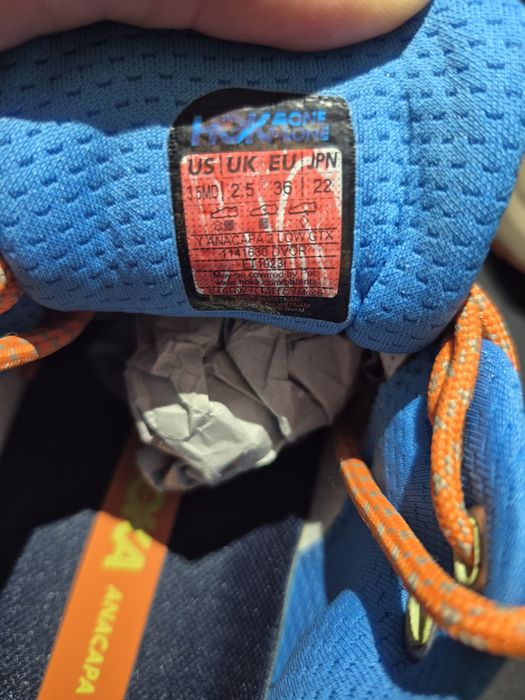 Кросівки Hoka One Anacapa 2 Low Gore-Tex(Оригінал)36-22см